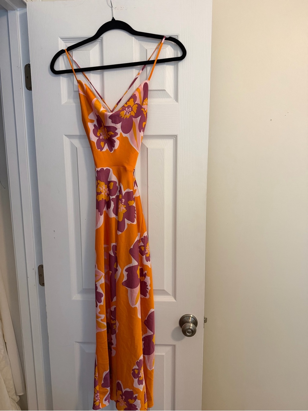 VICI Island Dates Satin Floral Dress